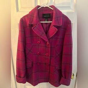 Women’s Plaid Pea Coat